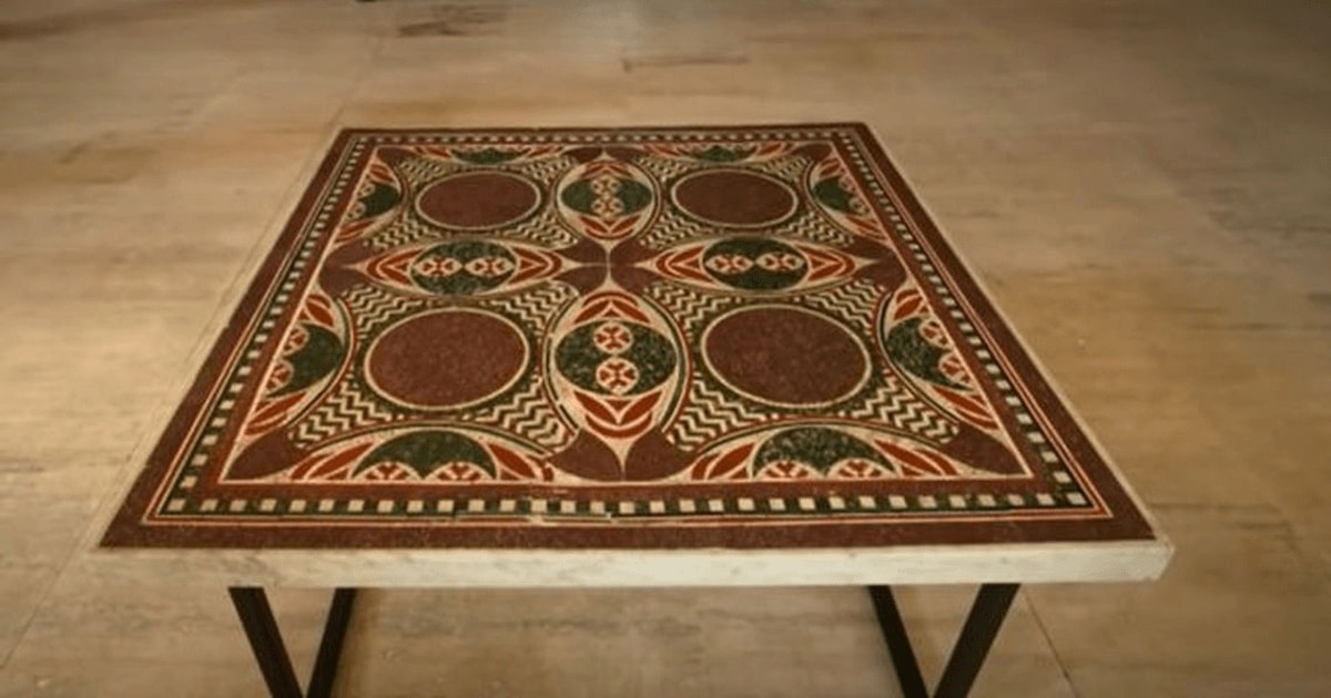 VIDEO // Un mozaic roman cu o valoare inestimabilă, identificat într-un apartament din New York