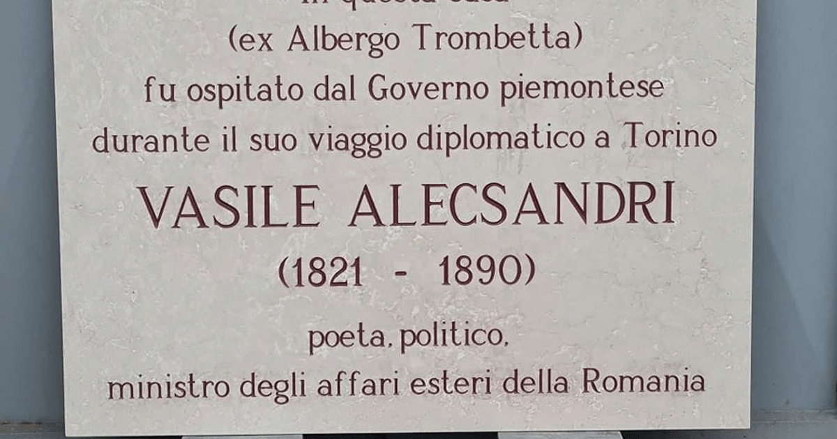 Omagiu lui Vasile Alecsandri la Torino