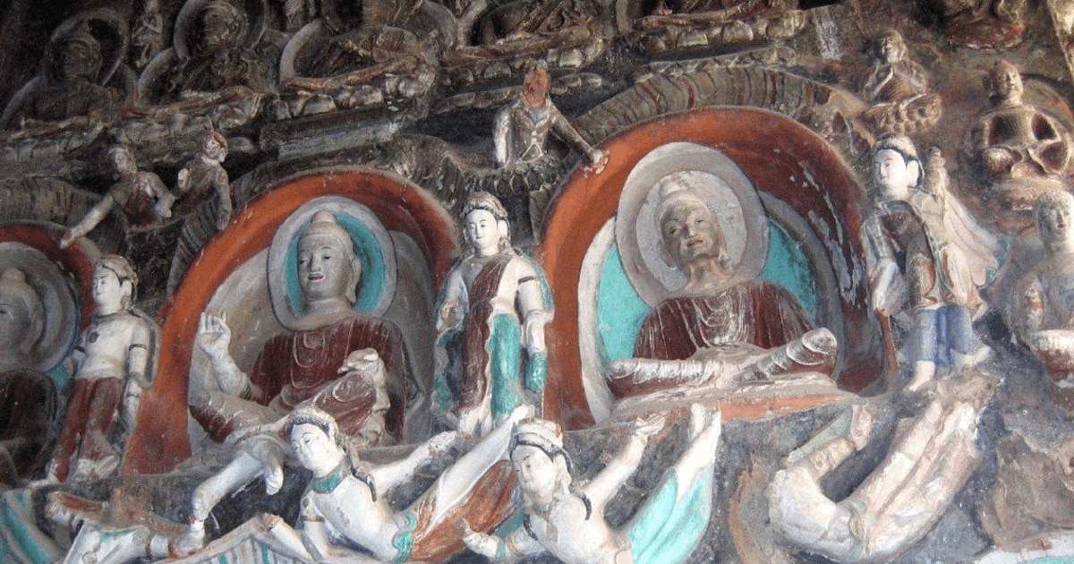 Sculpturi și picturi rupestre vechi de 1.600 de ani dintr-un templu din China, conservate prin digitalizare