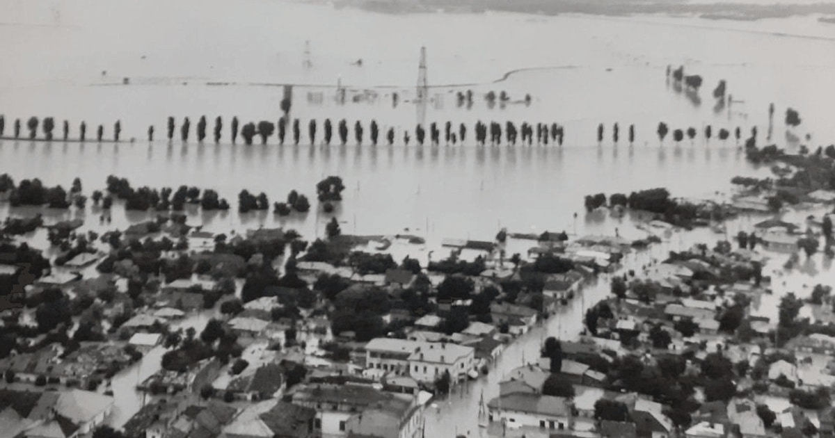 Fotografii necunoscute de la inundațiile catastrofale din vara anului 1975, publicate de Arhivele Naționale ale României