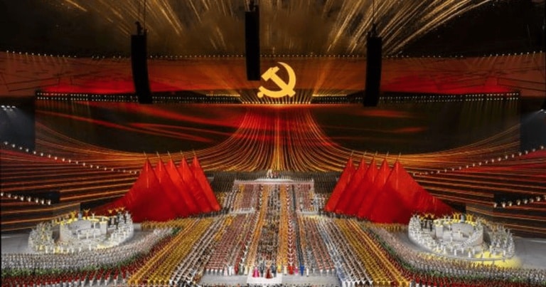 VIDEO // China. Spectacol impresionant dedicat centenarului Partidului Comunist Chinez