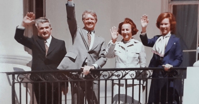 Fotografii inedite de la ultima vizită a lui Nicolae Ceaușescu în SUA, publicate de Arhivele Naţionale ale României
