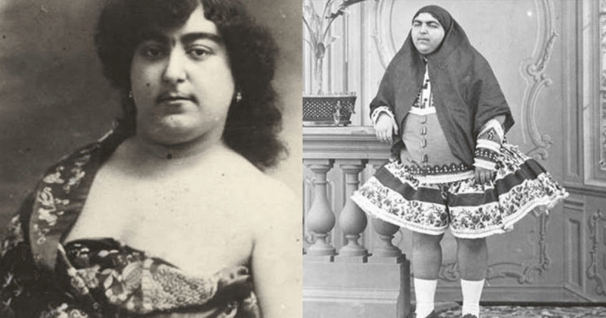 prinţesa cu mustaţă, dolofană și cu alură masculină