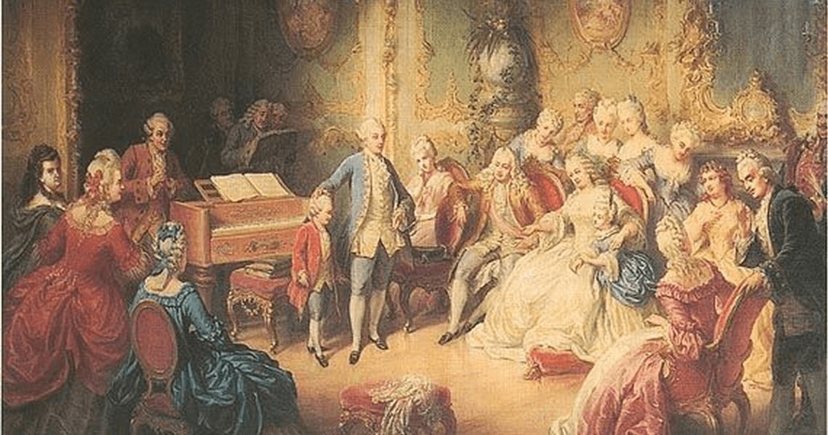 Mozart, chemat să cânte în fața împărătesei Mariei Tereza la numai 6 ani