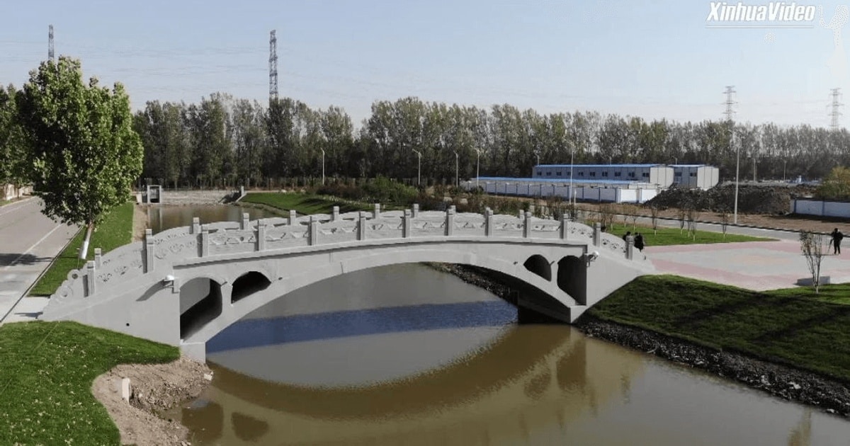 Cel mai lung pod din lume construit prin imprimare 3D a intrat în Cartea Recordurilor