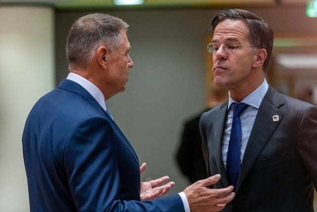 SUA își reafirmă susținerea pentru ca Mark Rutte să preia șefia NATO. ”Cel mai mare respect, pentru prietenul Iohannis”
