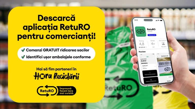RetuRO vine în sprijinul comercianților pentru gestionarea rapidă și eficientă a ambalajelor SGR colectate manual