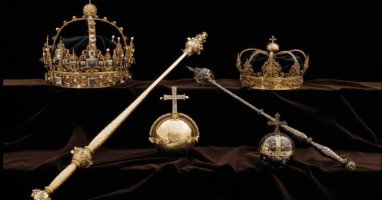 Bijuteriile furate din tezaurul Casei Regale a Suediei, găsite într-un coș de gunoi