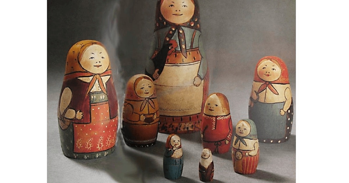 Povestea primelor păpuși Matrioșka – un simbol al Rusiei, inspirat de cultura japoneză