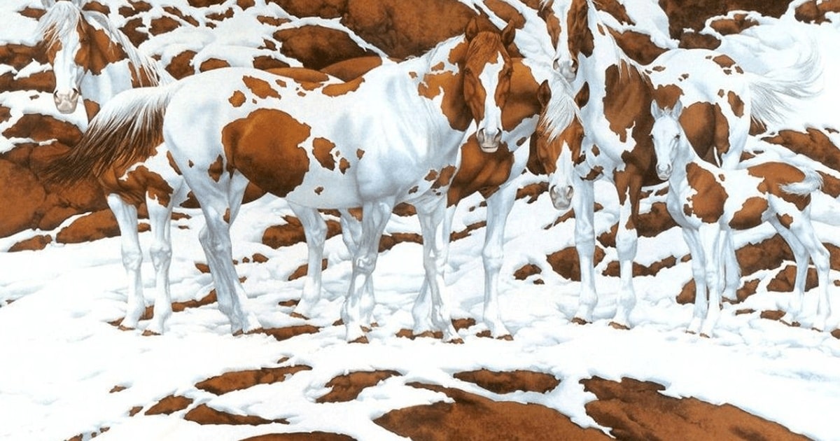 Cum o pictură a devenit unul dintre cele mai dificile teste. Câți cai vezi în imagine?