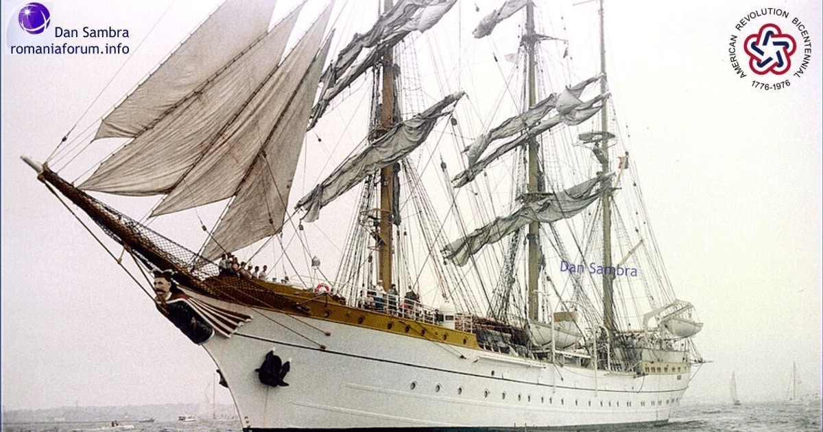 Bricul «Mircea» a participat la aniversarea Bicentenarului SUA, iunie-iulie 1976 / FOTO