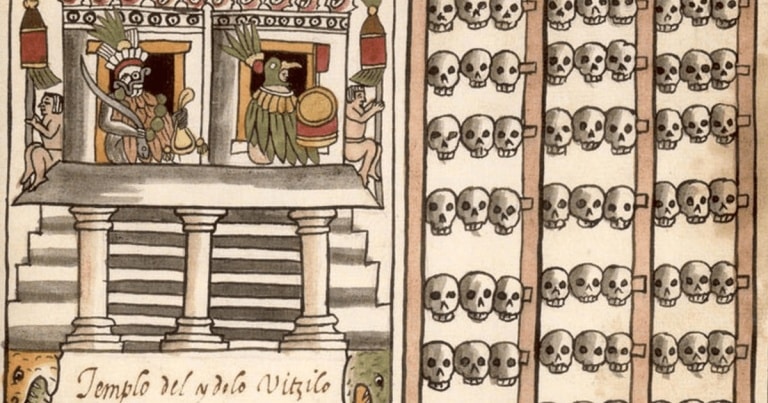 Turnul de cranii umane, descoperirea care rescrie istoria macabră a aztecilor / VIDEO