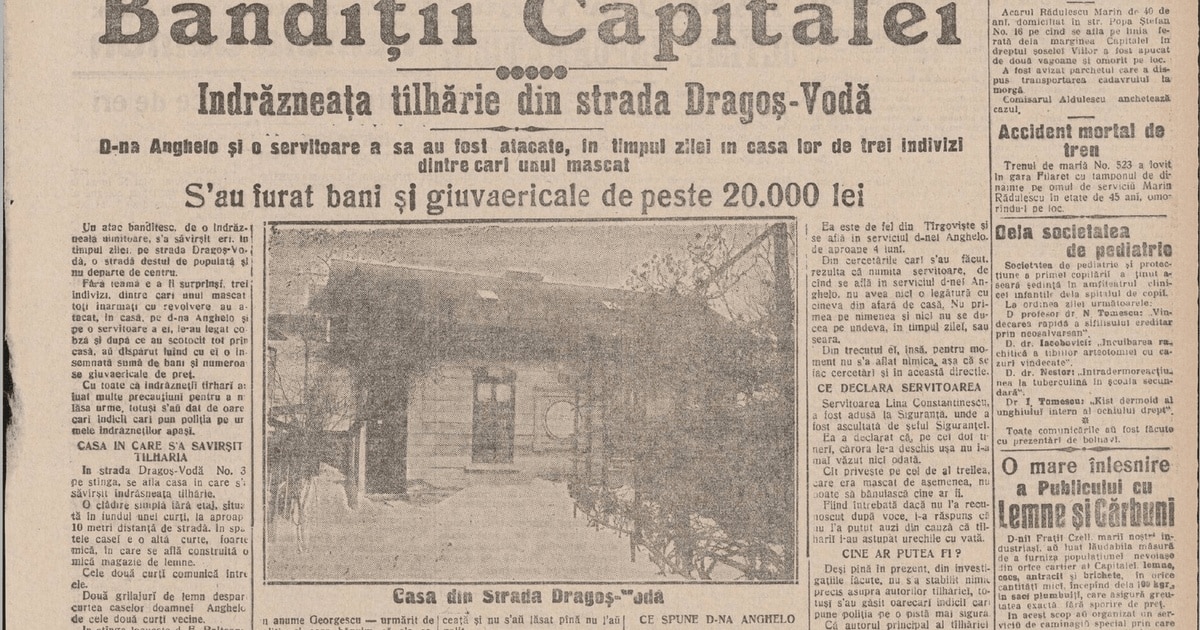 Bandiții Capitalei – un furt „de o uimitoare îndrăzneală”