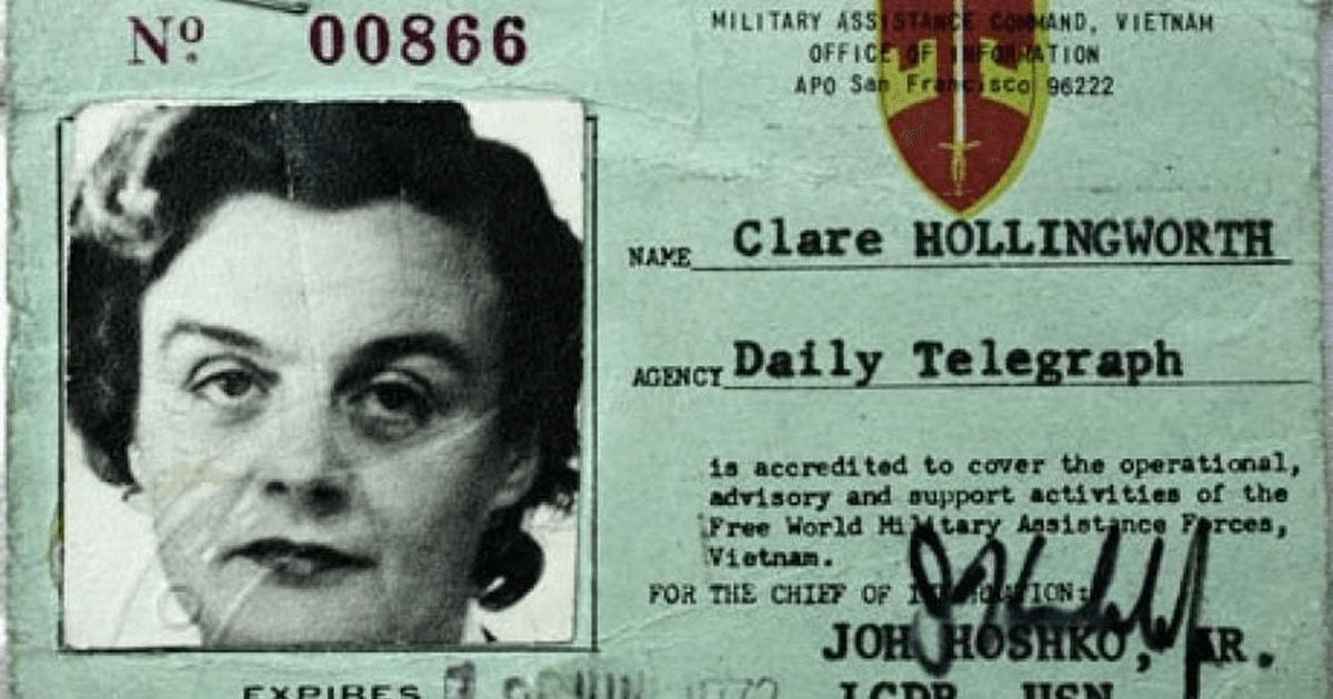 Clare Hollingworth, jurnalista care a transmis ştirea declanşării celui de-Al Doilea Război Mondial, a murit la vârsta de 105 ani