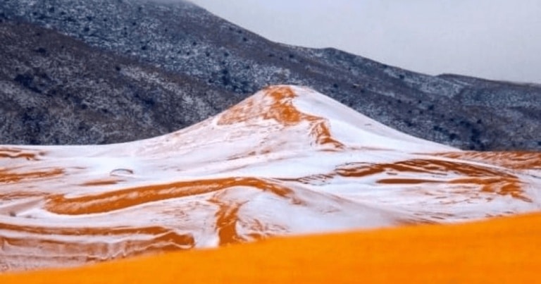 Zăpadă în Sahara după 37 de ani