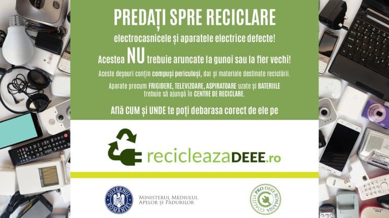 Coaliția PRO DEEE împreună cu Ministerul Mediului lansează o campanie de conștientizare