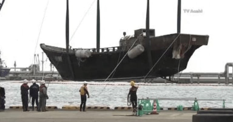 Zeci de “vase-fantomă” au eşuat pe coasta Japoniei. Cadavre descompuse, descoperite la bord