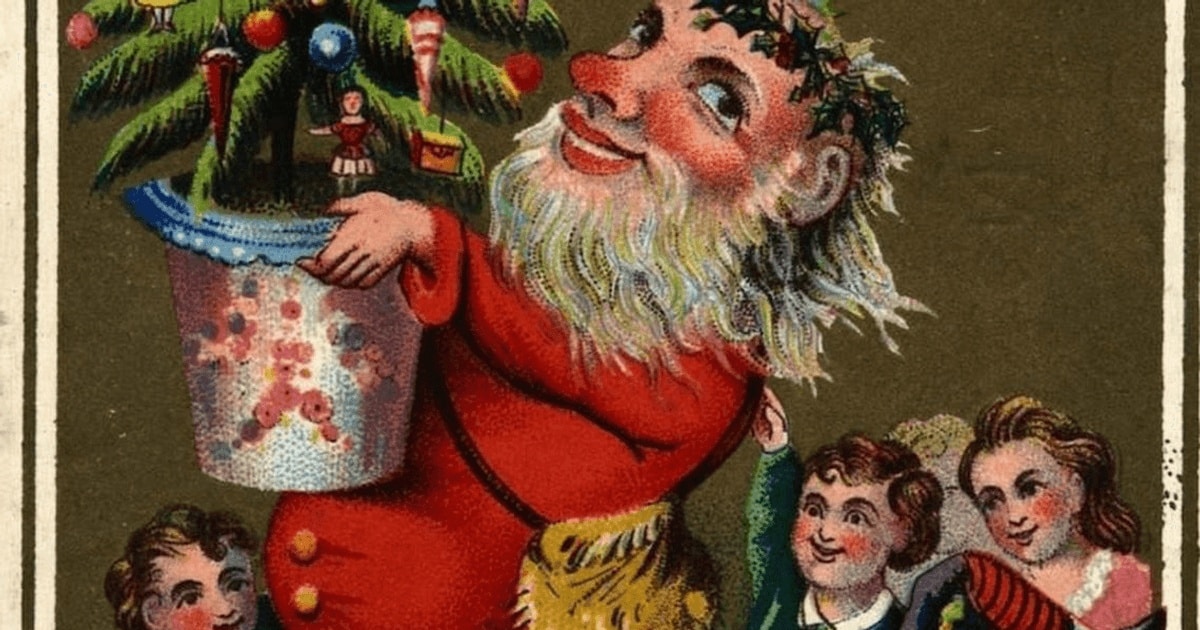 FOTO Moş Crăciun cu plete dalbe de secol XIX