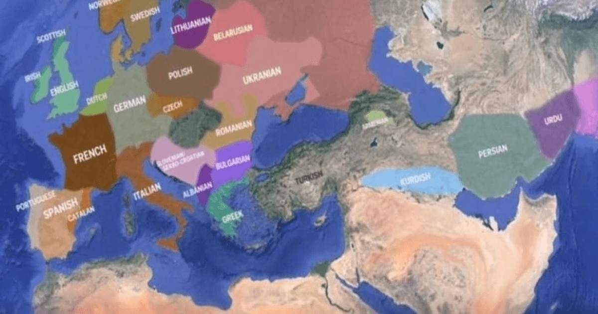 Hartă animată. Cum au evoluat limbile europene