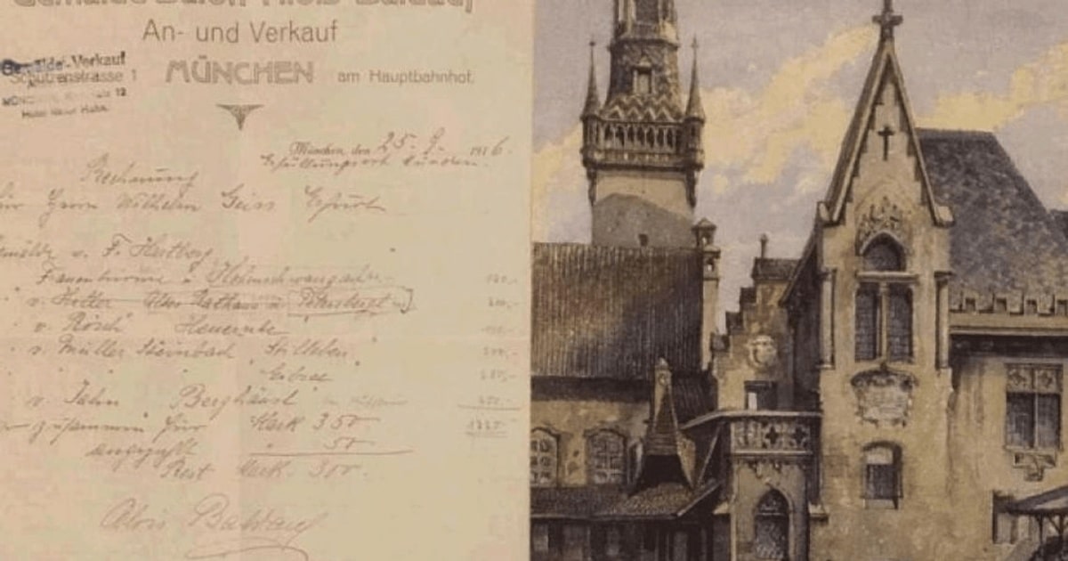 O pictură realizată de Adolf Hitler scoasă la licitaţie