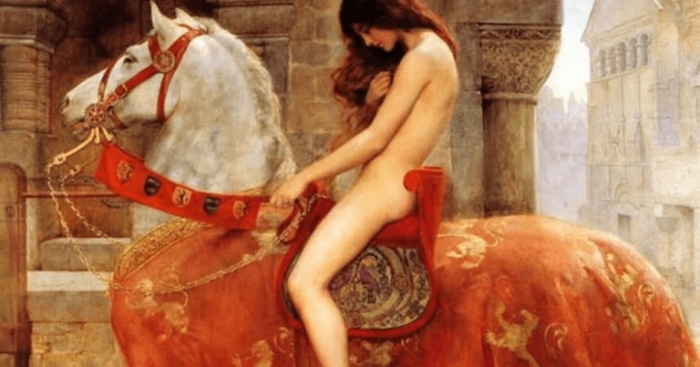 Lady Godiva. Legenda aristocratei care a călărit fără haine pentru binele supușilor