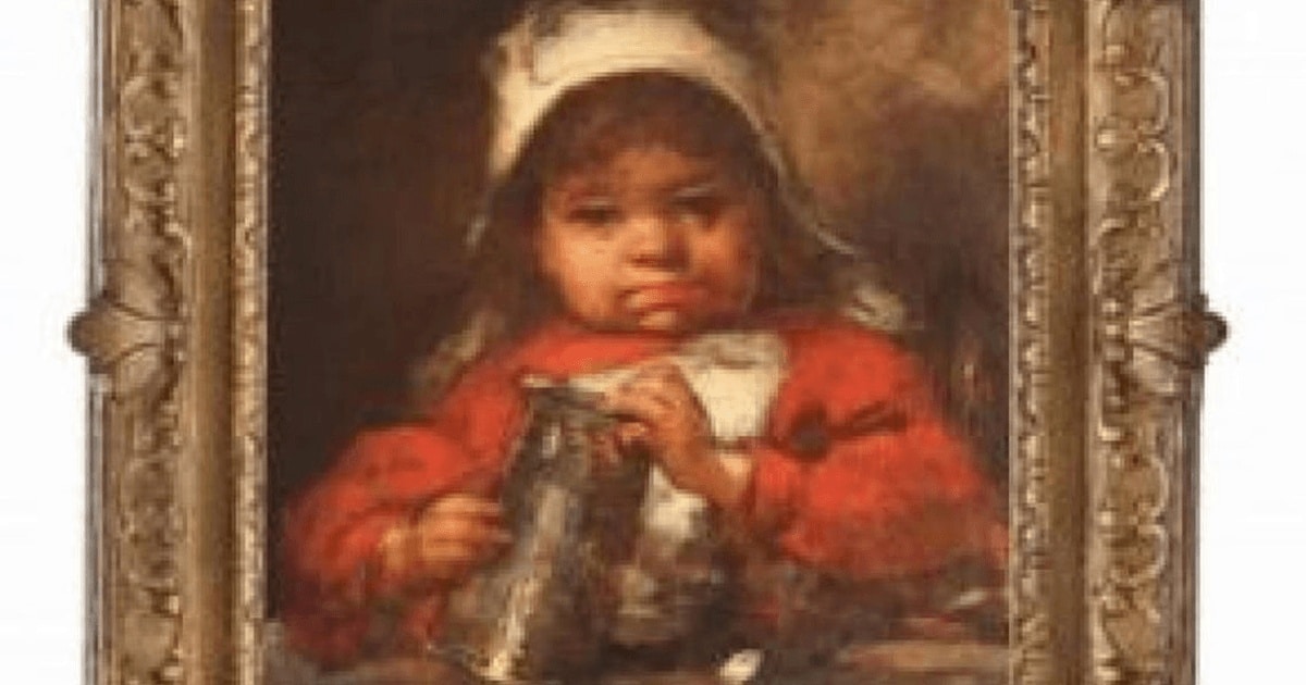 Lucrarea “Fetița în roșu” de Grigorescu scoasă la licitaţie