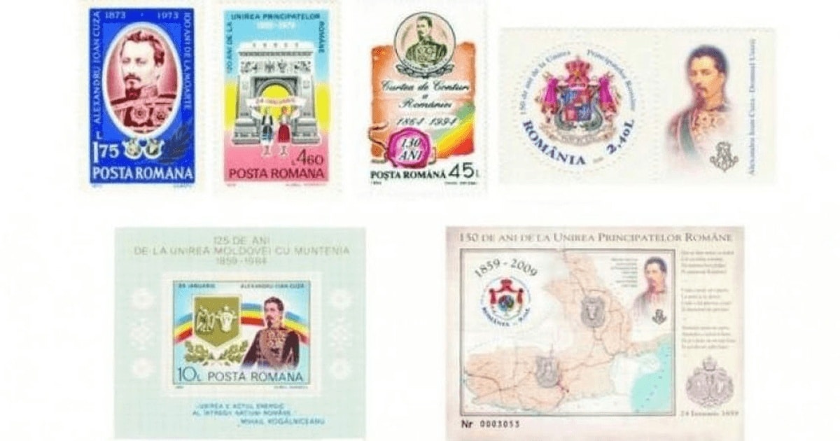 Alexandru Ioan Cuza şi Unirea de la 1859 în filatelie