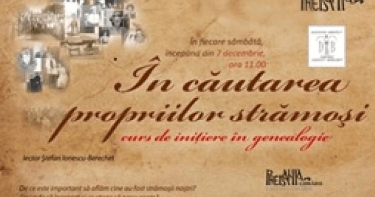 În căutarea propriilor strămoşi. Atelier interactiv