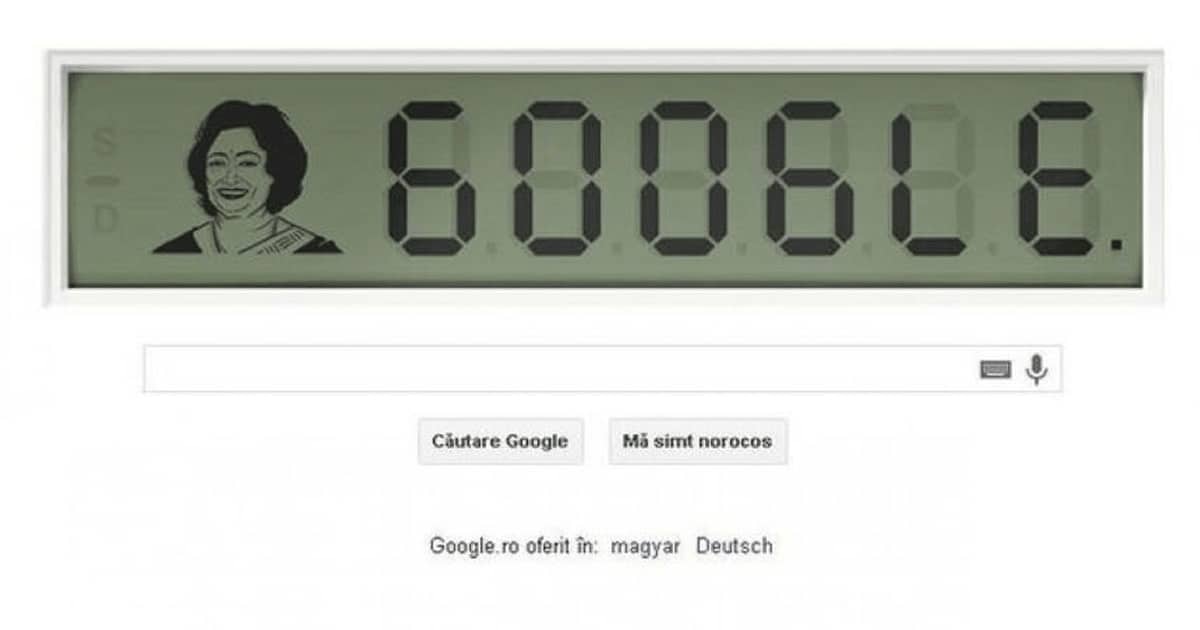 Shakuntala Devi,omul-calculator, omagiată de Google