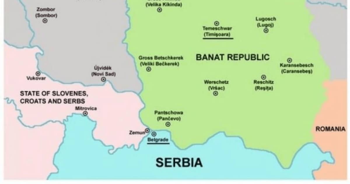 În 31 octombrie 1918, la Timişoara este proclamată Republica Bănăţeană
