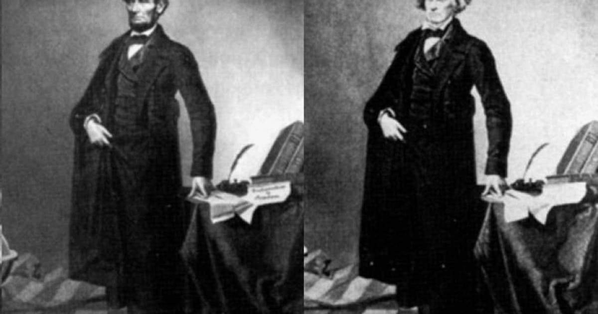 Portretul lui Abraham Lincoln, probabil prima fotografie modificată din istorie