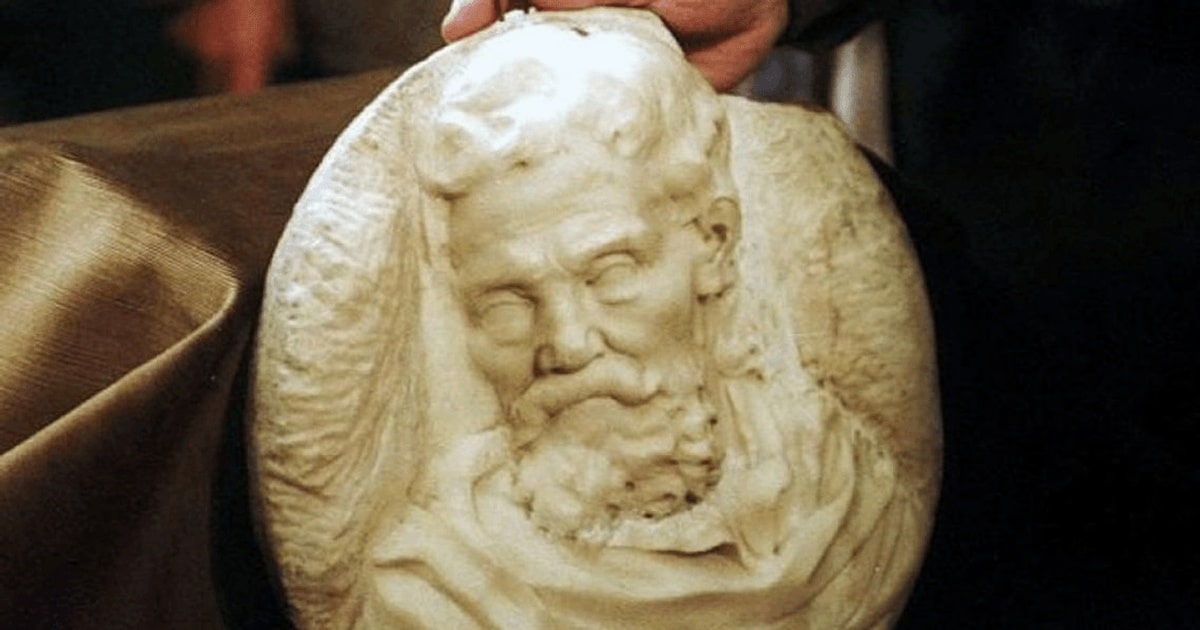 Unicul autoportret în marmură al lui Michelangelo a fost identificat