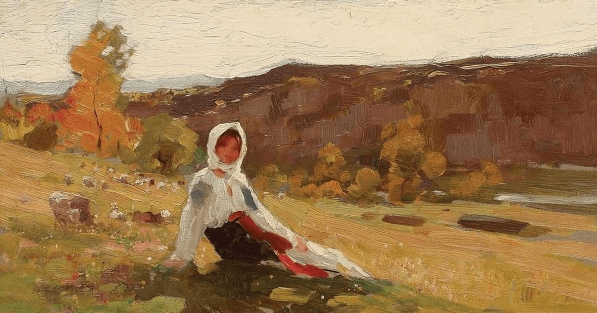 Tabloul “Ţărăncuţă odihnindu-se” de Grigorescu, vândut la un preţ record pe piaţa românească