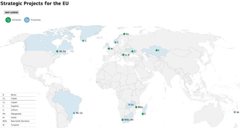 Primele 13 proiecte strategice pentru aprovizionarea cu materii prime critice din state terțe, aprobate de Comisie – 5,5 mld. euro pentru începerea investițiilor