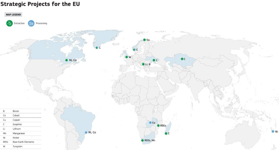 Primele 13 proiecte strategice pentru aprovizionarea cu materii prime critice din state terțe, aprobate de Comisie – 5,5 mld. euro pentru începerea investițiilor