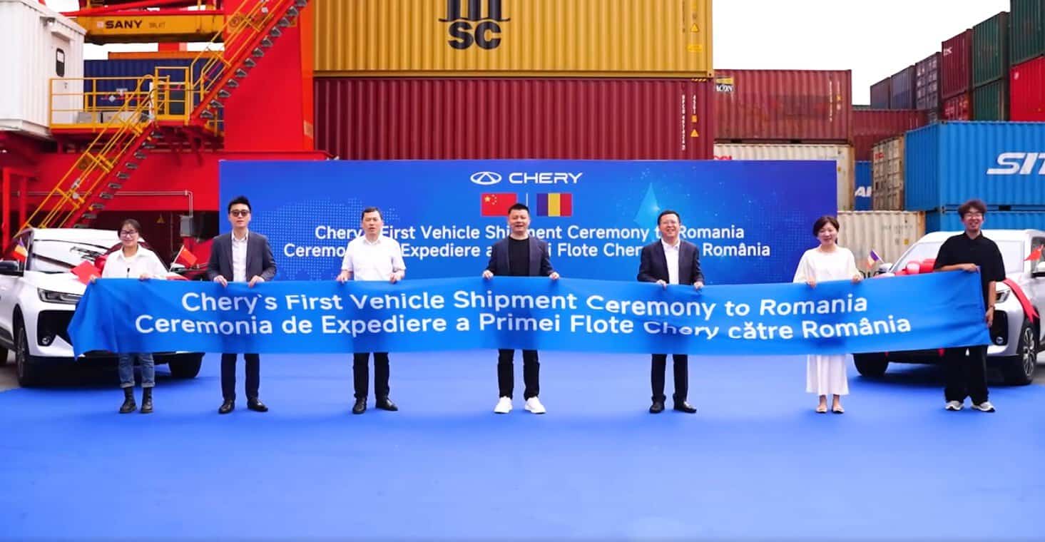 Chery România, liderul exporturilor auto chineze, anunță primul transport spre România – Țara noastră urmează să fie punct strategic de acces în Europa și hub pentru dezvoltarea rețelelor comerciale