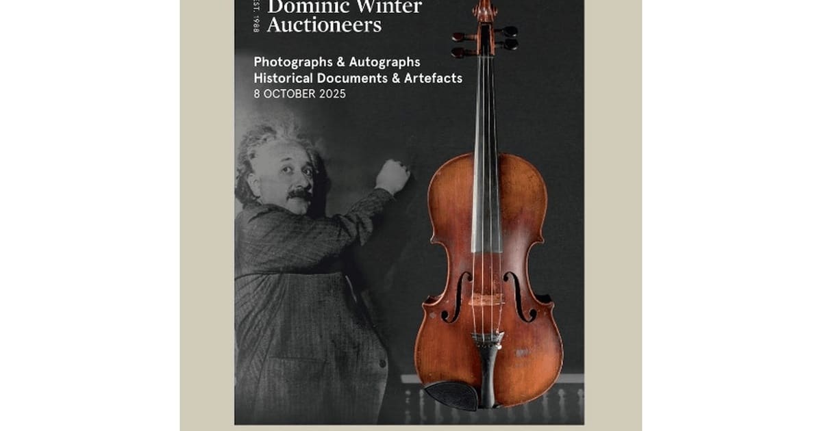 O vioară care i-a aparținut lui Albert Einstein, vândută la licitație