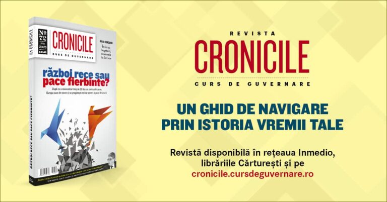 ”Război Rece sau Pace Fierbinte?” – au apărut CRONICILE 72. Sumarul, titlurile, autorii, coperta