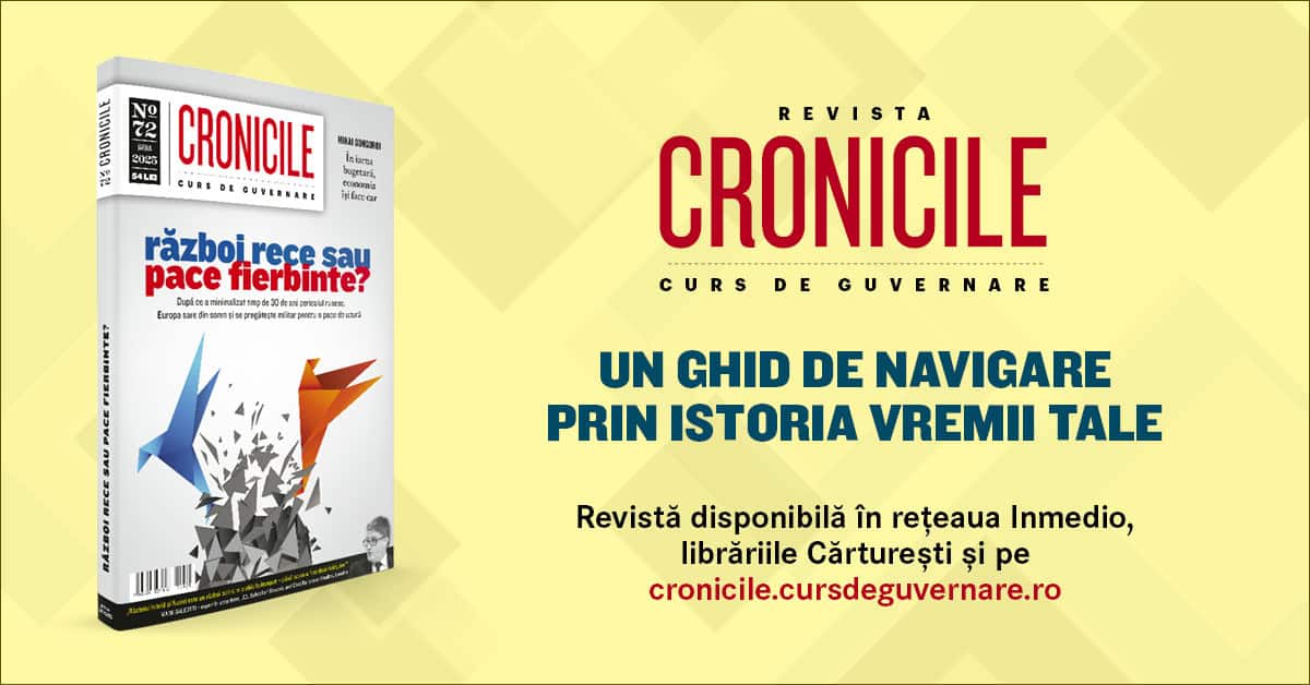 ”Război Rece sau Pace Fierbinte?” – au apărut CRONICILE 72. Sumarul, titlurile, autorii, coperta