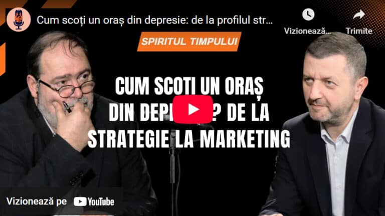 Video / Călin Hințea, decanul facultății de Administrație de la UBB, la podcastul Spiritul Timpului: Ce este un oraș depresiv. ”Cine câștigă capital uman câștigă bani și resurse”