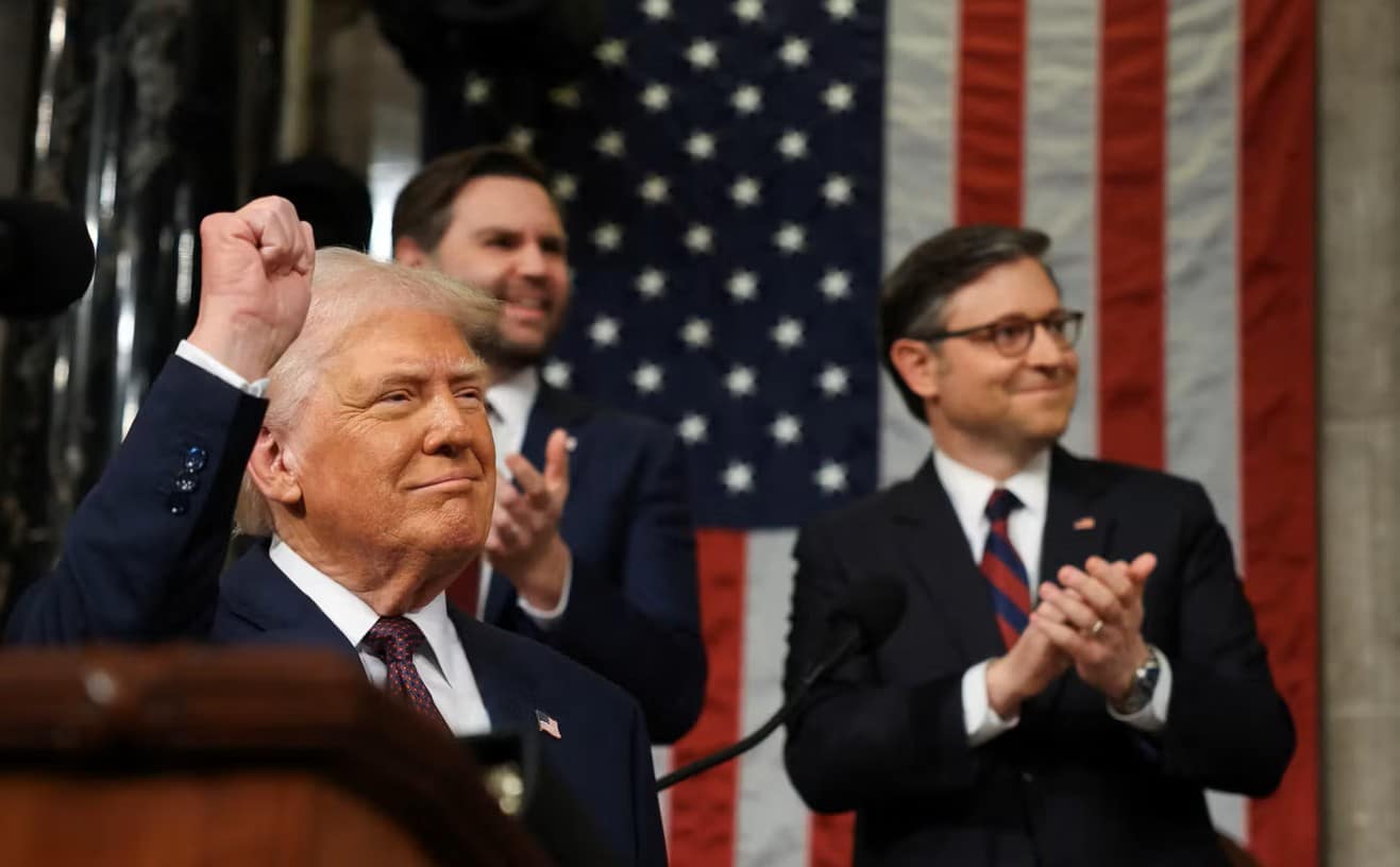 Donald Trump – cel mai lung discurs despre „Starea națiunii” din istoria SUA: a denunțat „ambițiile nucleare sinistre” ale Iranului, a apărat tarifele, a lăudat economia. Principalele mesaje ale președintelui american