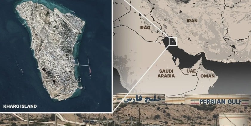 Insula vitală pentru supraviețuirea regimului și economiei iraniene, încă neatinsă de atacurile americano-israeliene. Găzduiește prinicpalul terminal de export al țițeiului