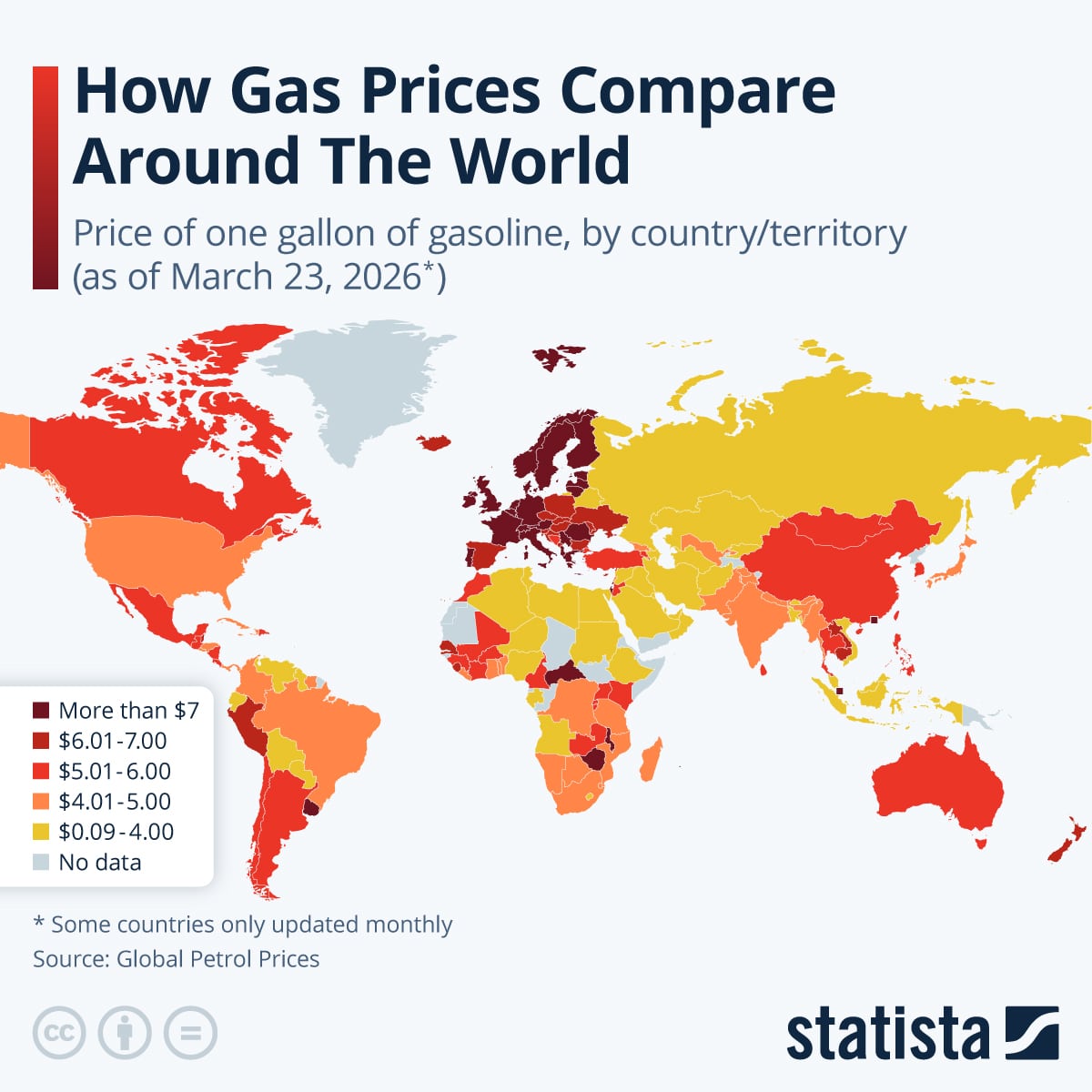 Unde sunt cele mai mari și cele mai mici prețuri pentru benzină în lume – Ce măsuri iau guvernele pentru a ieftini carburanții