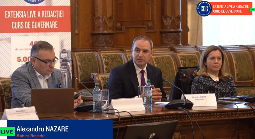 Execuția bugetară pe T1, prezentată de ministrul Finanțelor la conferința CDG: Deficit bugetar de doar 1% din PIB, la mai puțin de jumătate față de T1 2025 – Ce se întâmplă cu execuția pe PNRR și fondurile europene