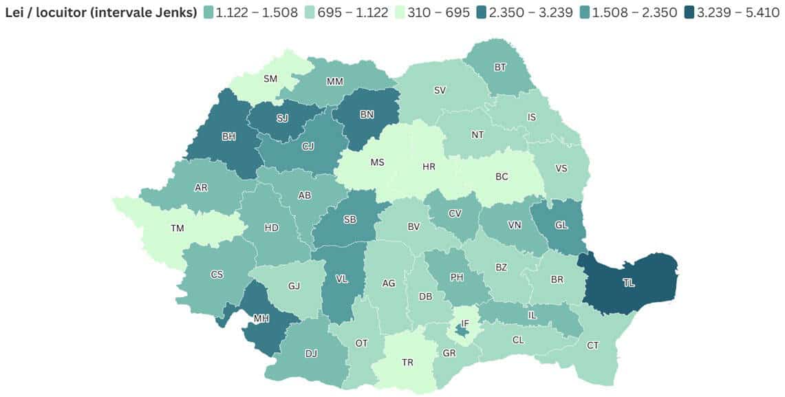 Raport privind eficiența administrației: În peste 90% dintre județe nu au fost contractate fonduri PNRR, la nivel de CJ, până în 2025