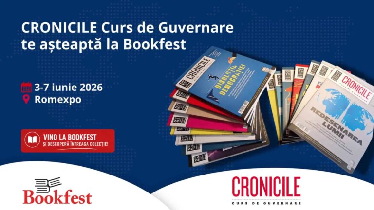 Revista (exclusiv print) CRONICILE Curs De Guvernare își așteaptă cititorii la standul de la Bookfest 2026, între 3 și 7 iunie